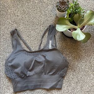 Gymshark Energy+ Seamless Crop Top - Smokey Grey